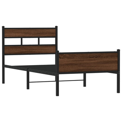 Giroletto senza Materasso Rovere Marrone 75x190cm in Truciolato | homemem39