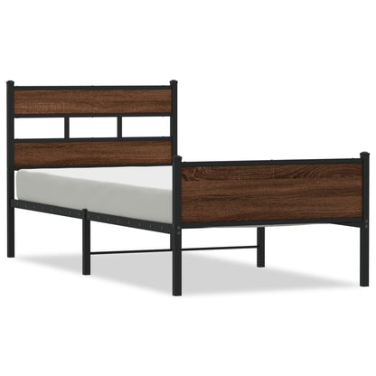 Giroletto senza Materasso Rovere Marrone 90x190cm in Truciolato | homemem39