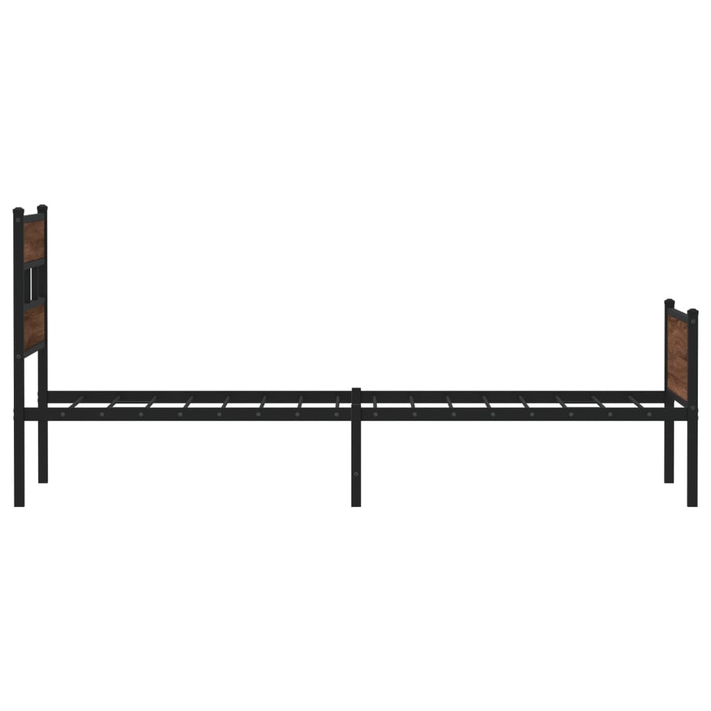 Giroletto senza Materasso Rovere Marrone 90x190cm in Truciolato | homemem39