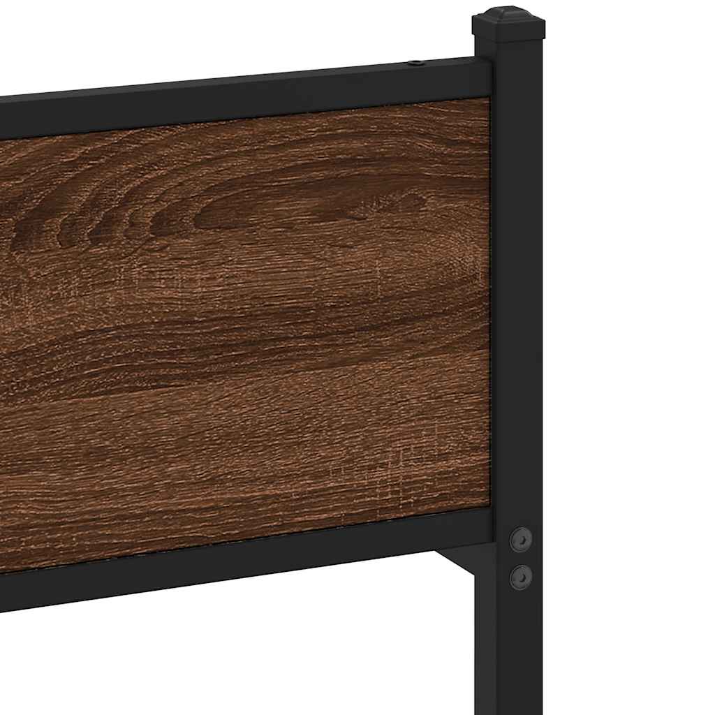 Giroletto senza Materasso Rovere Marrone 140x190 cm Truciolato - homemem39