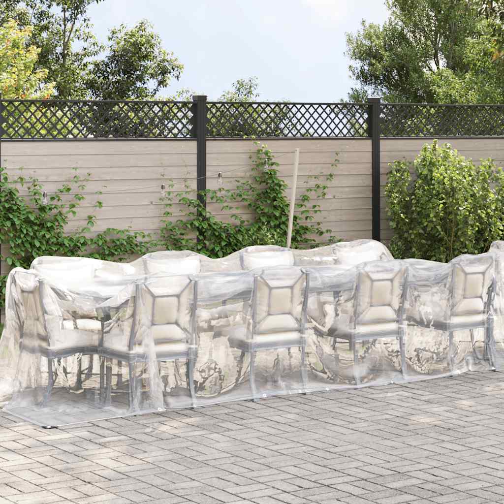 Telone Trasparente con Occhielli 2x8 m in Polietilene