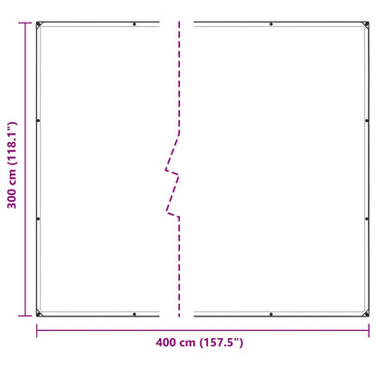 Telone trasparente con occhielli 3x4 m in polietilene | homemem39