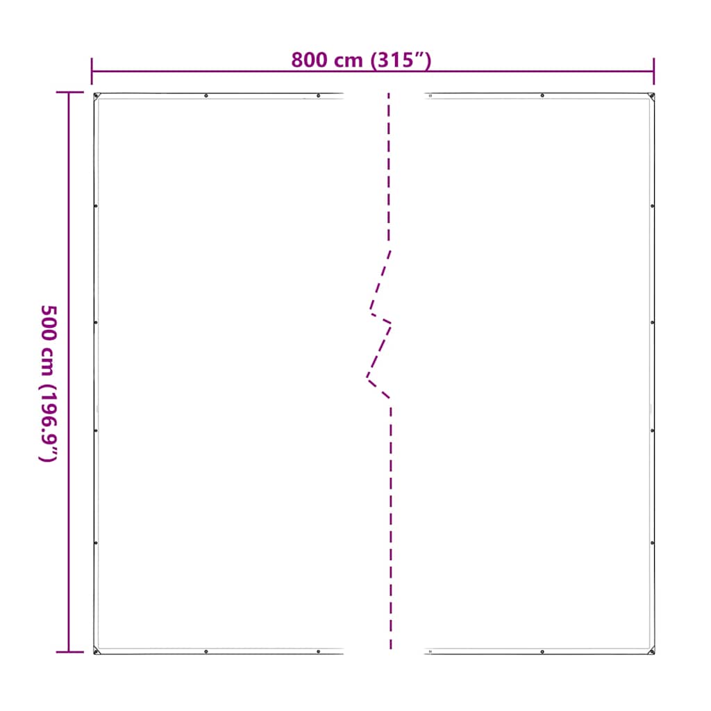 Telone Trasparente con Occhielli 5x8 m in Polietilene | homemem39