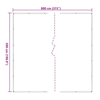 Telone Trasparente con Occhielli 5x8 m in Polietilene | homemem39