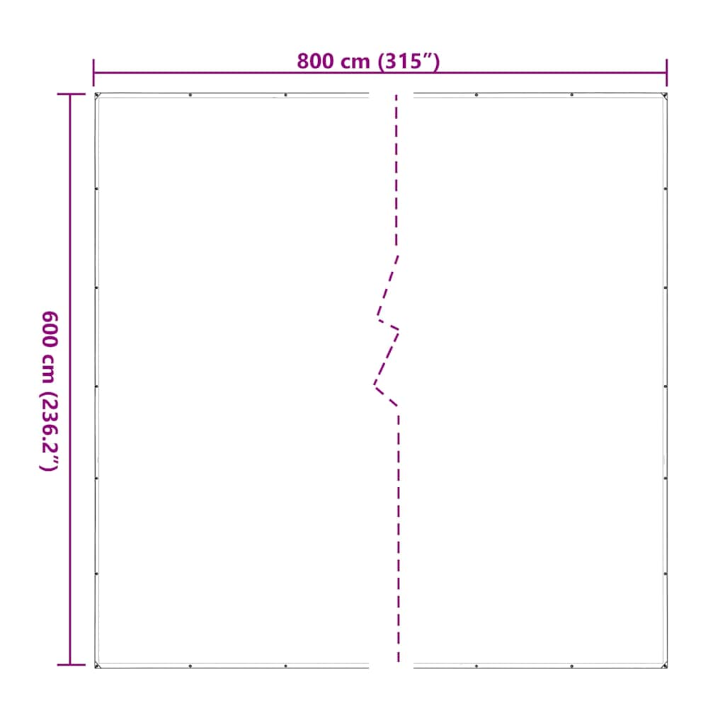 Telone Trasparente con Occhielli 6x8 m in Polietilene | homemem39