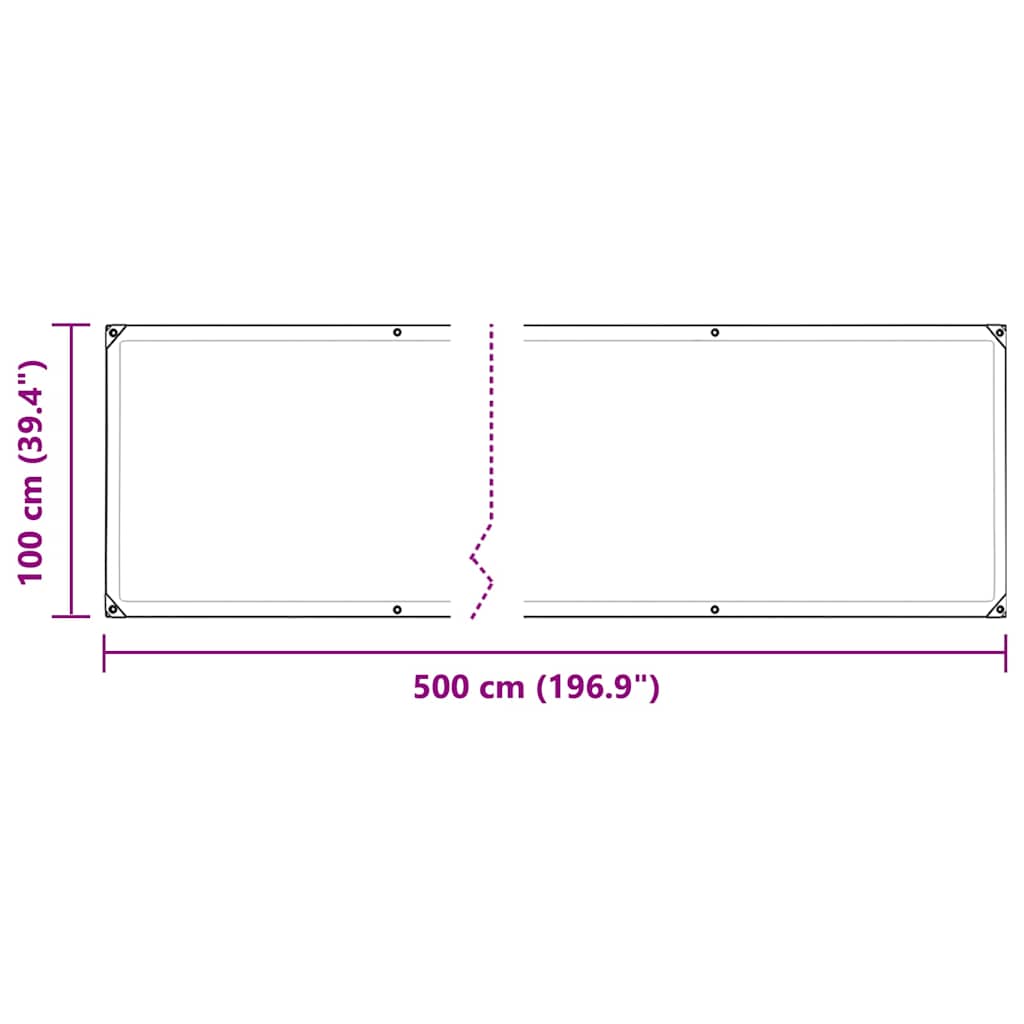 Telone Trasparente con Occhielli 1x5 m in Polietilene | homemem39