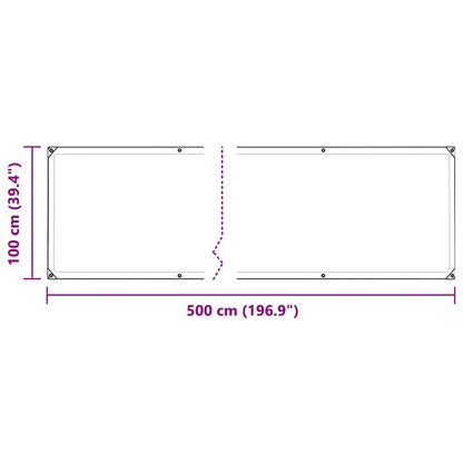 Telone Trasparente con Occhielli 1x5 m in Polietilene | homemem39