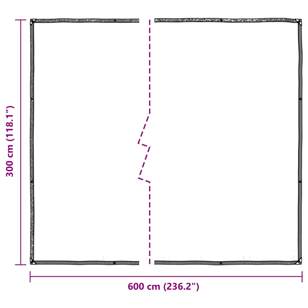 Telone Trasparente con Occhielli 3x6 m in Polietilene | homemem39