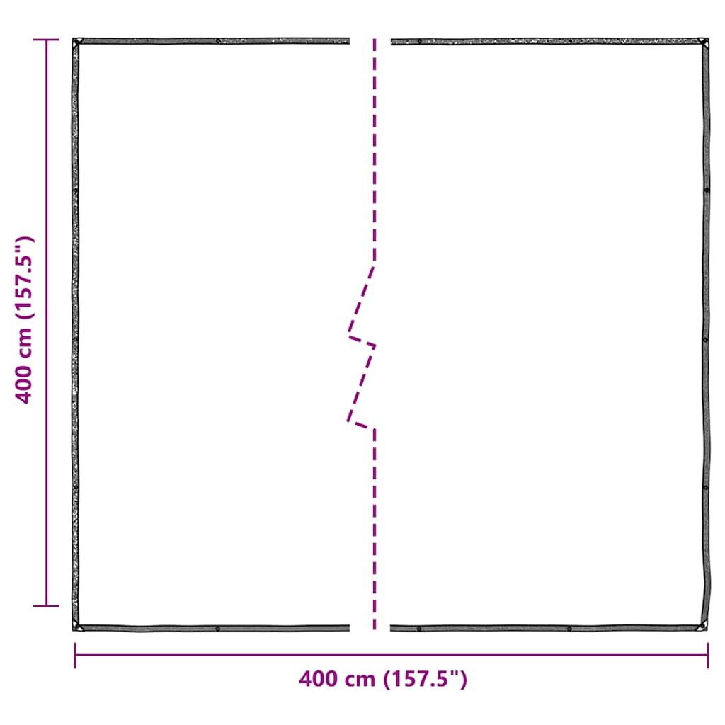 Telone Trasparente con Occhielli 4x4 m in Polietilene | homemem39