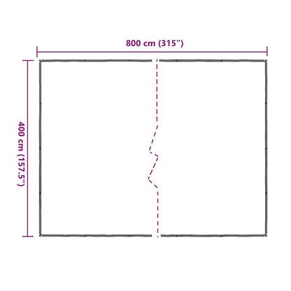 Telone Trasparente con Occhielli 4x8 m in Polietilene | homemem39