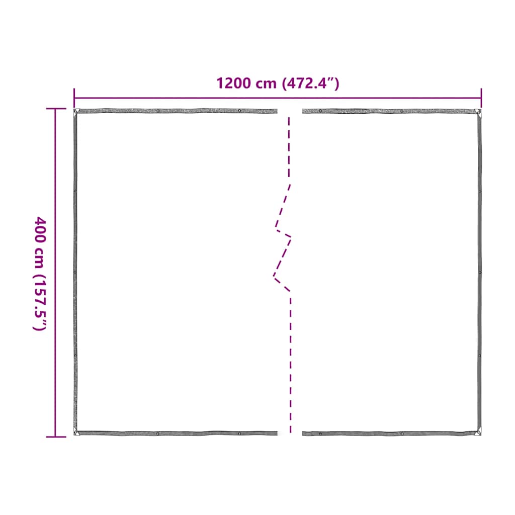 Telone Trasparente con Occhielli 4x12 m in Polietilene | homemem39