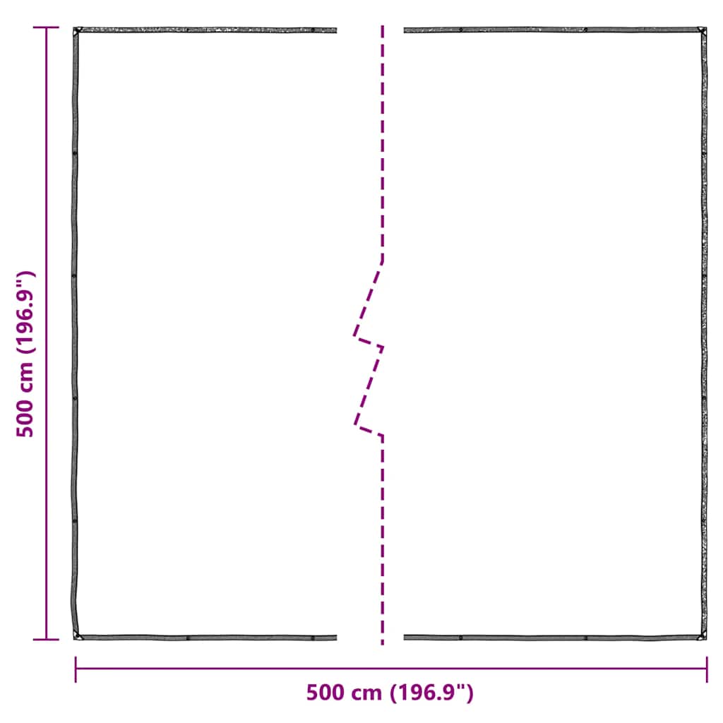 Telone Trasparente con Occhielli 5x5 m in Polietilene | homemem39
