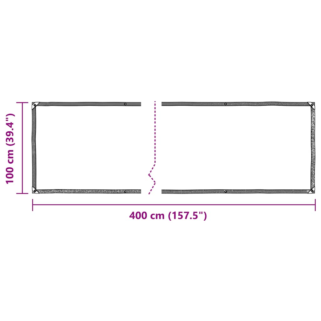 Telone Trasparente con Occhielli 1x4 m in PVC | homemem39