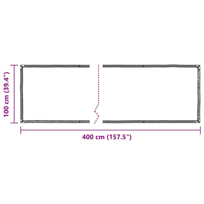 Telone Trasparente con Occhielli 1x4 m in PVC | homemem39