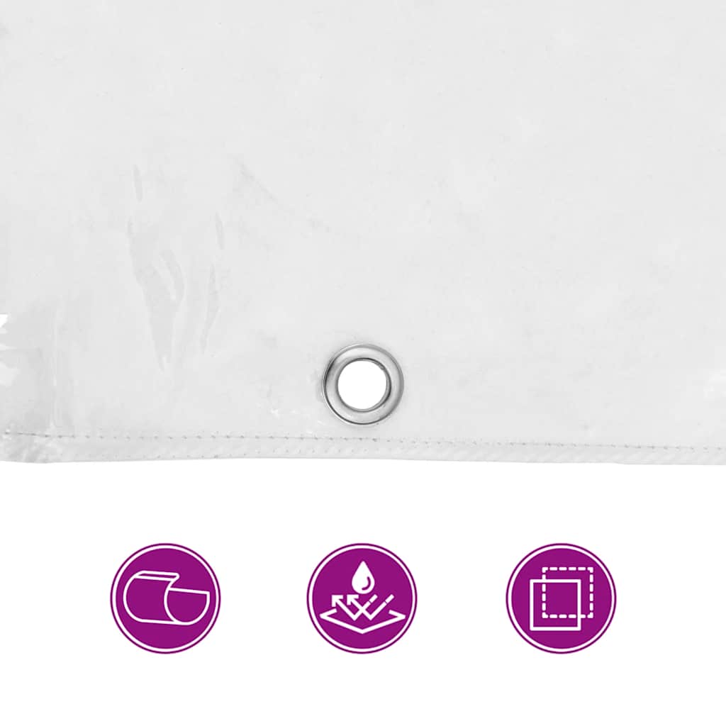 Telone Trasparente con Occhielli 1x8 m in PVC | homemem39