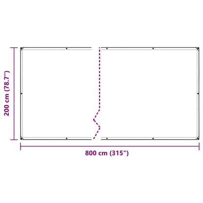 Telone Trasparente con Occhielli 2x8 m in PVC | homemem39