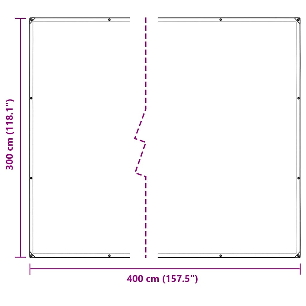 Telone trasparente con occhielli 3x4 m PVC | homemem39