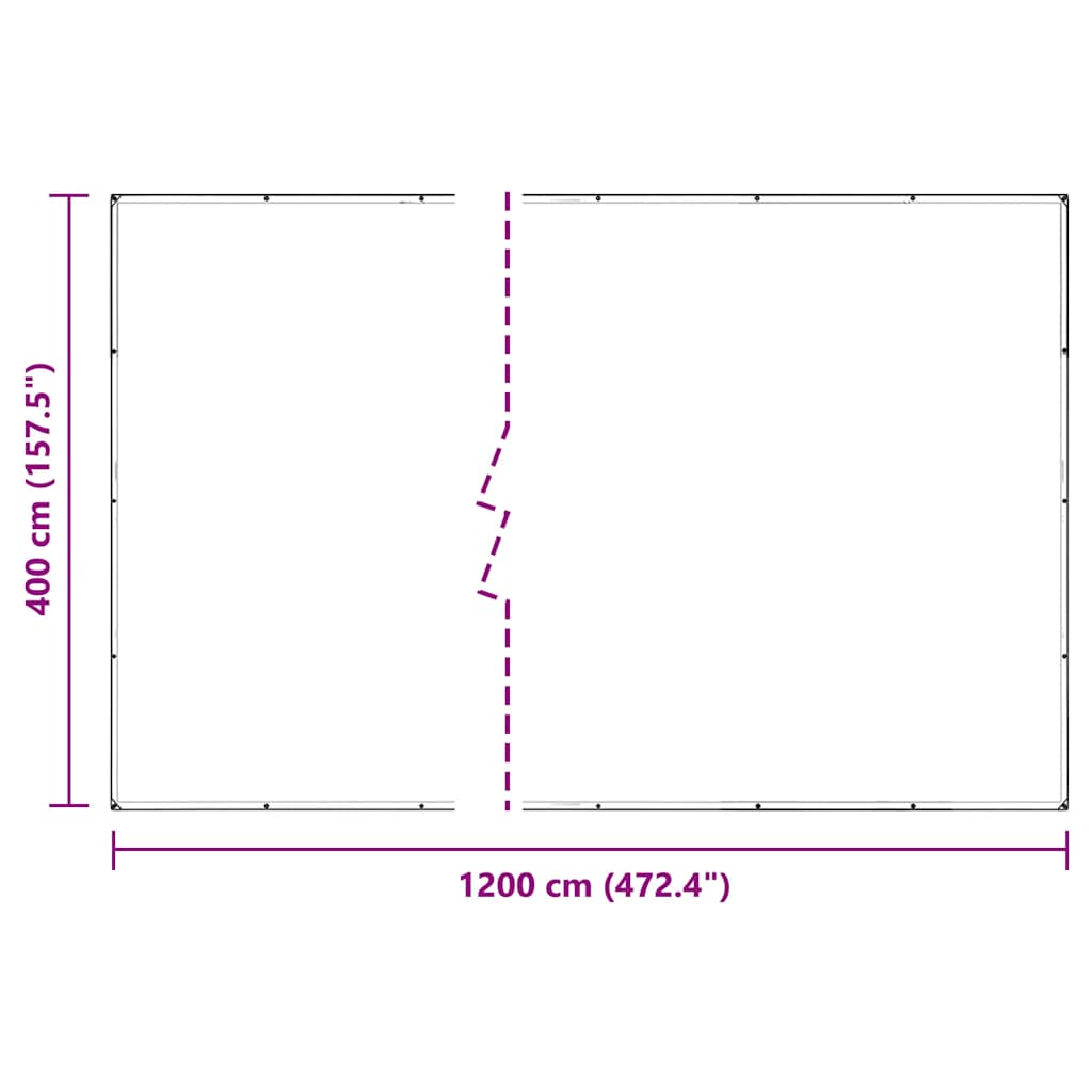 Telone Trasparente con Occhielli 4x12 m in PVC | homemem39