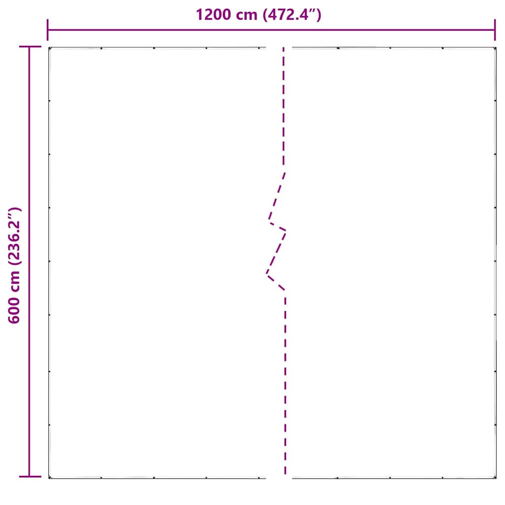 Telone Trasparente con Occhielli 6x12 m in PVC | homemem39