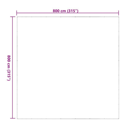 Telone Trasparente con Occhielli 8x8 m in PVC | homemem39