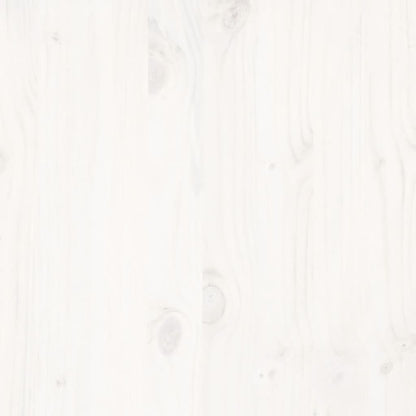 Giroletto senza Materasso Bianco 200x200 cm Legno Massello Pino | homemem39