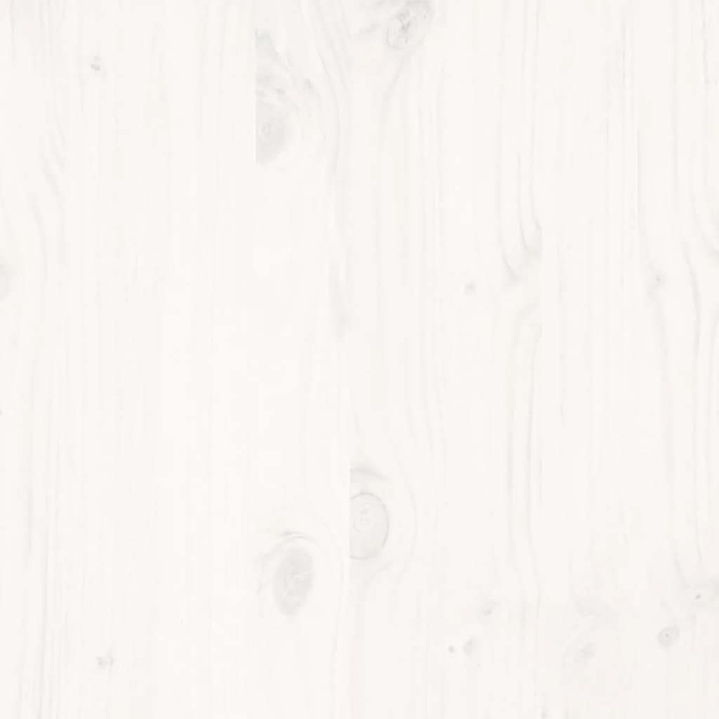 Letto senza Materasso Bianco 180x200 cm Legno Massello di Pino | homemem39