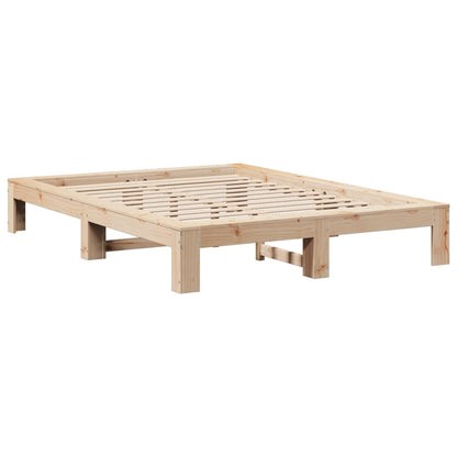 Letto senza Materasso 150x200 cm in Legno Massello di Pino | homemem39