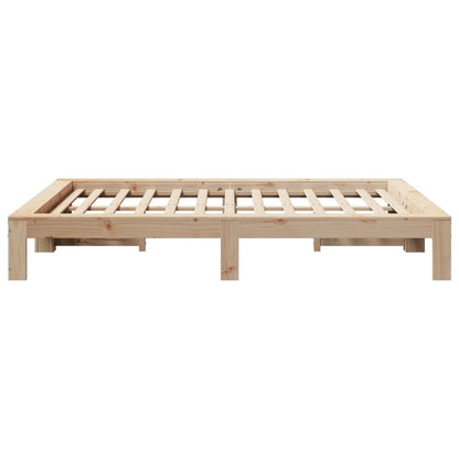 Letto senza Materasso 150x200 cm in Legno Massello di Pino | homemem39