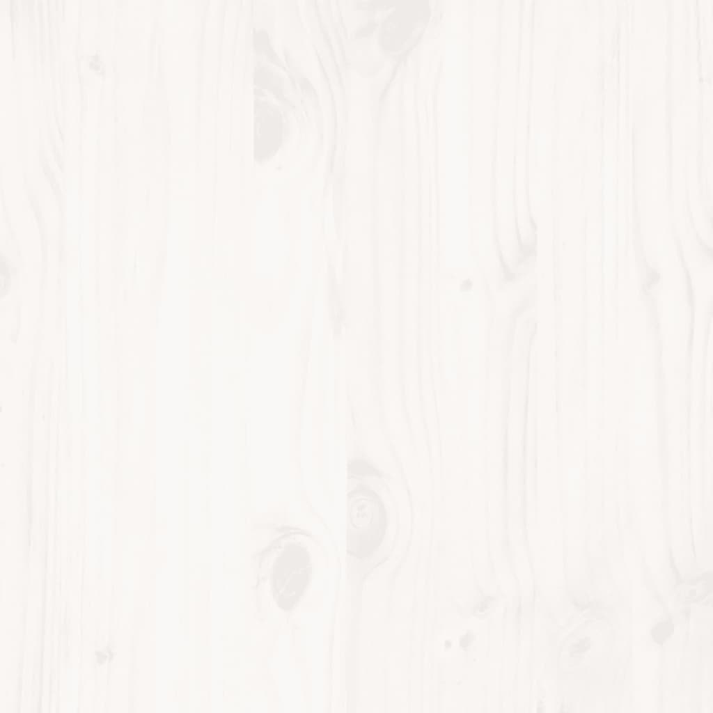 Letto senza Materasso Bianco 150x200 cm Legno Massello di Pino | homemem39