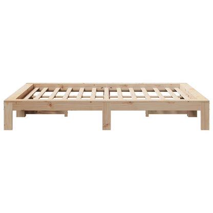 Letto senza Materasso 140x200 cm in Legno Massello di Pino | homemem39