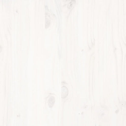 Letto senza Materasso Bianco 120x200 cm Legno Massello di Pino