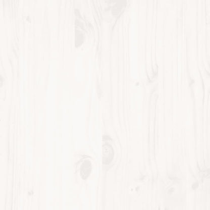 Letto senza Materasso Bianco 135x190 cm Legno Massello di Pino