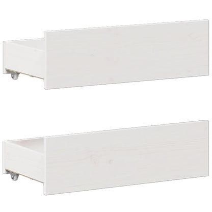 Giroletto senza Materasso con Testata Bianco 140x200 cm Pino - homemem39