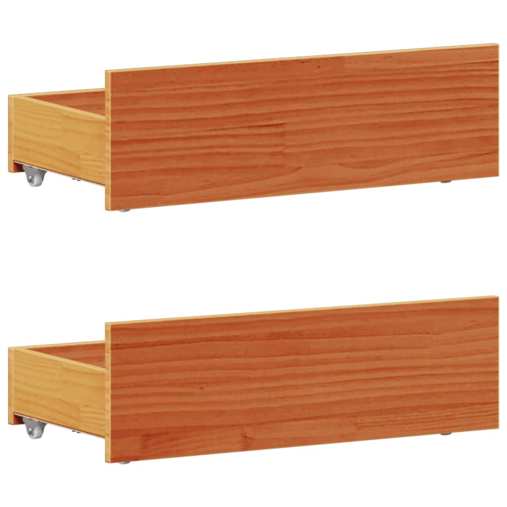 Giroletto senza Materasso con Testiera Rovere Marrone 90x200 cm | homemem39