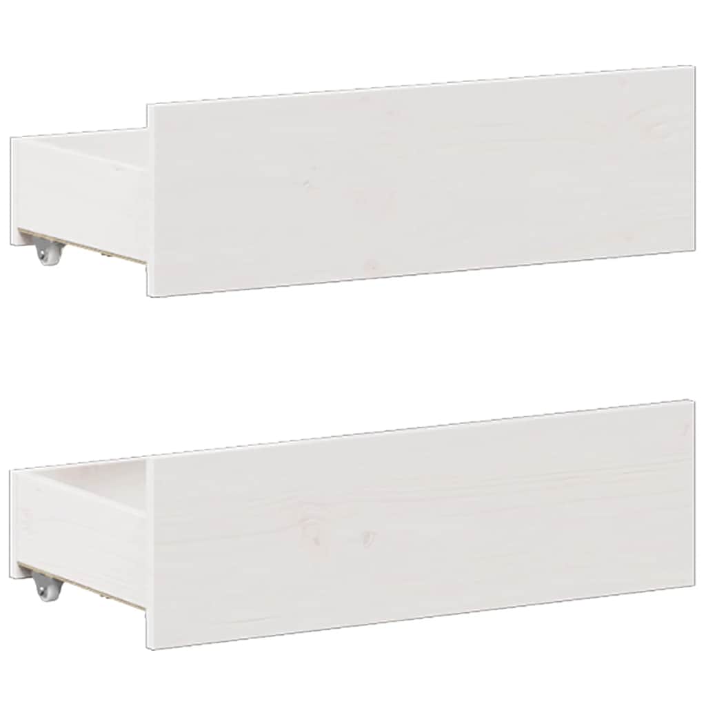 Giroletto senza Materasso con Testata Bianco 140x190 cm Pino - homemem39