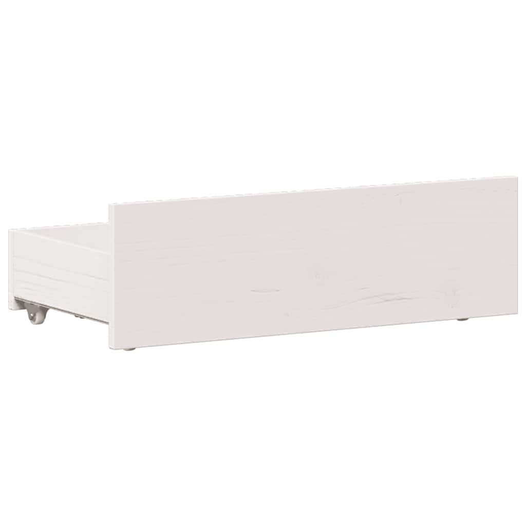 Giroletto senza Materasso con Testiera Bianco 75x190 cm Pino | homemem39