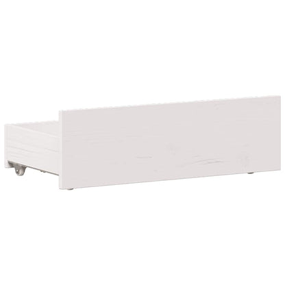 Giroletto senza Materasso con Testiera Bianco 75x190 cm Pino | homemem39