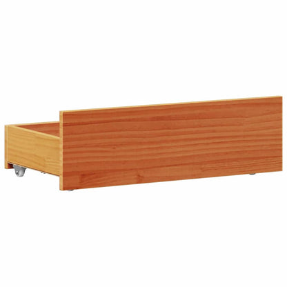 Giroletto senza Materasso con Testiera Marrone Cera 75x190 Pino | homemem39