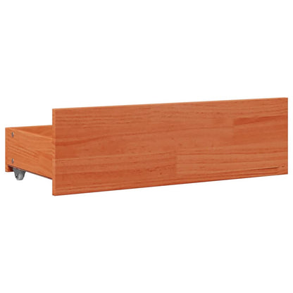 Giroletto senza Materasso con Cassetti Marrone Cera 140x190 cm | homemem39