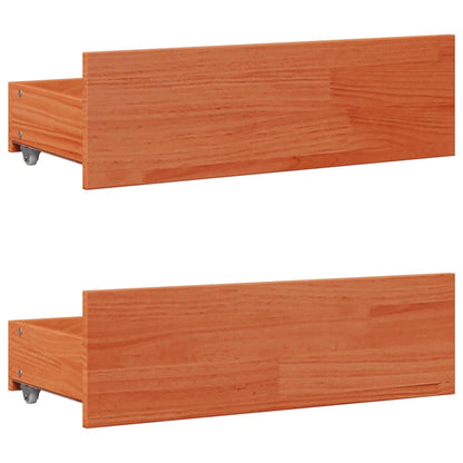Giroletto senza Materasso con Cassetti Marrone Cera 90x190 cm | homemem39