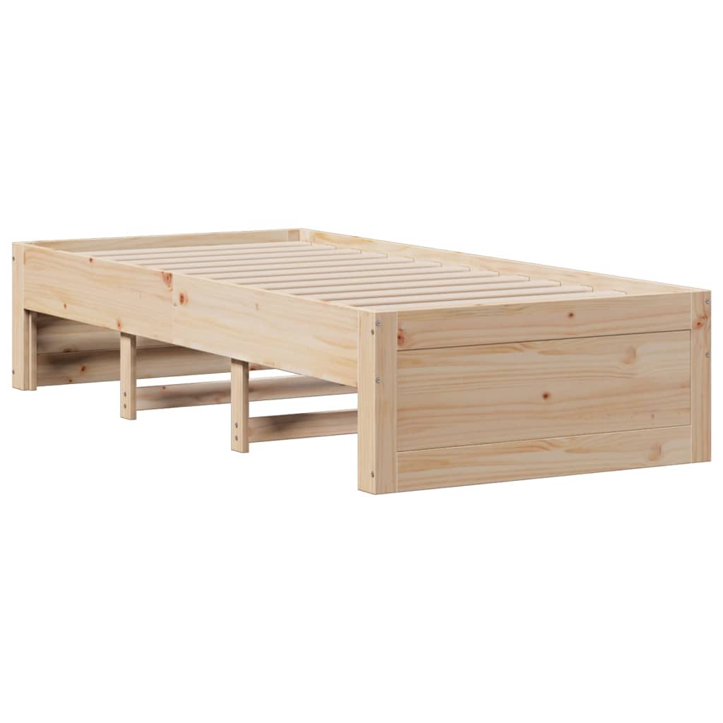 Giroletto senza Materasso con Cassetti 75x190 cm Massello Pino | homemem39