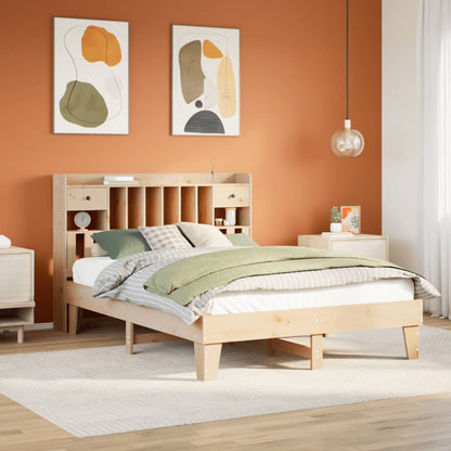 Letto senza Materasso 150x200 cm in Legno Massello di Pino - homemem39