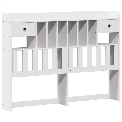 Letto senza Materasso Bianco 150x200 cm Legno Massello di Pino | homemem39