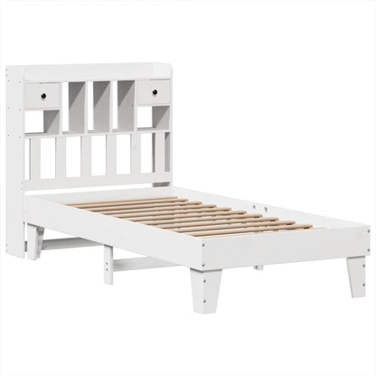Letto senza Materasso Bianco 90x200 cm Legno Massello di Pino - homemem39