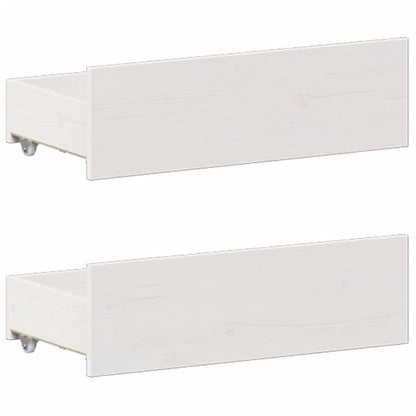 Letto Libreria senza Materasso Bianco 160x200 cm Legno di Pino - homemem39
