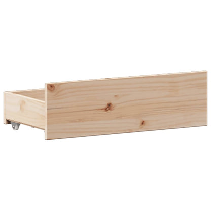 Letto Libreria senza Materasso 135x190 cm in Legno di Pino - homemem39