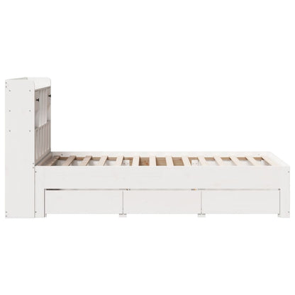 Letto con Libreria senza Materasso 75x190 cm in Legno Pino - homemem39