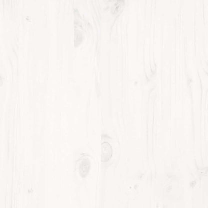 Giroletto senza Materasso Bianco 120x200 cm Legno Massello Pino