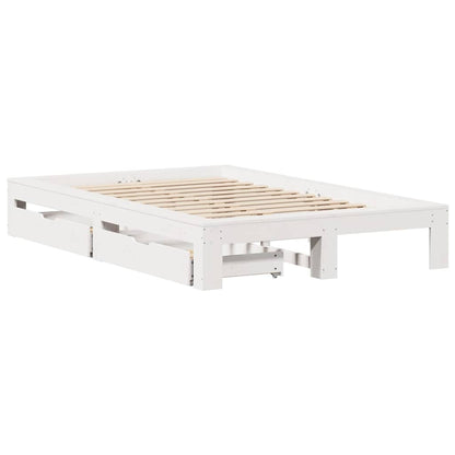 Giroletto senza Materasso Bianco 120x190 cm Legno Massello Pino | homemem39