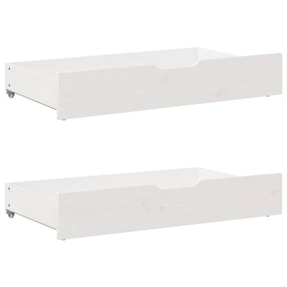 Giroletto senza Materasso Bianco 75x190 Legno Massello di Pino | homemem39
